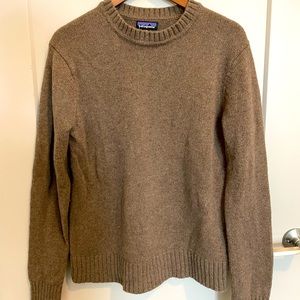 Patagonia mens brown wool sweater